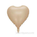 chocolate cream caramel colors heart foil balloons